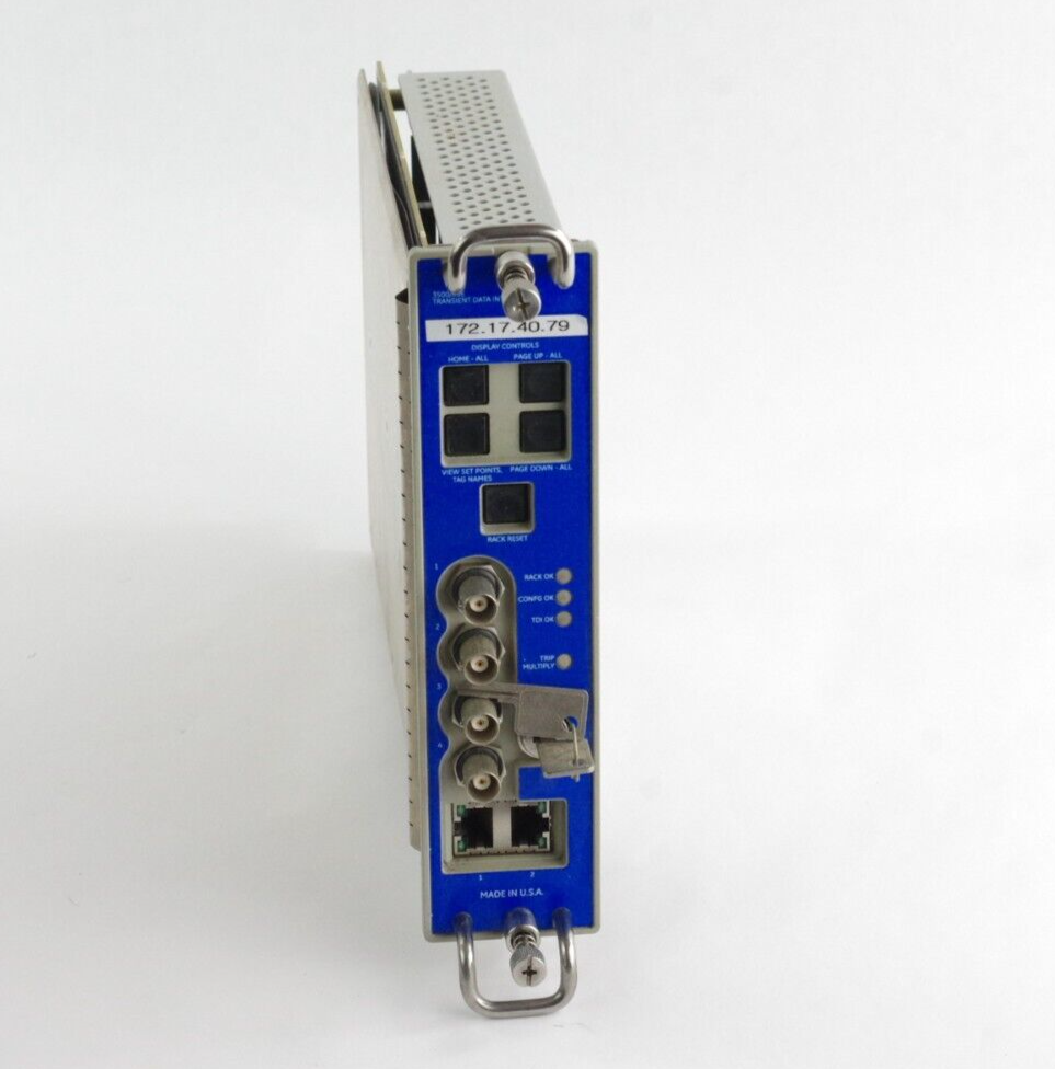 Bently Nevada 3500/23E Transient Data Interface PLC Module w/ Key