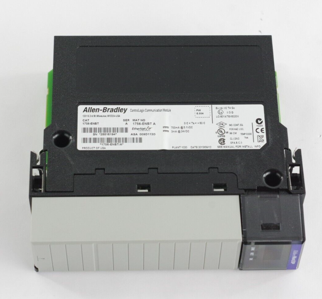 Allen Bradley 1756-ENBT Ser A ControlLogix Ethernet/IP Communications Bridge
