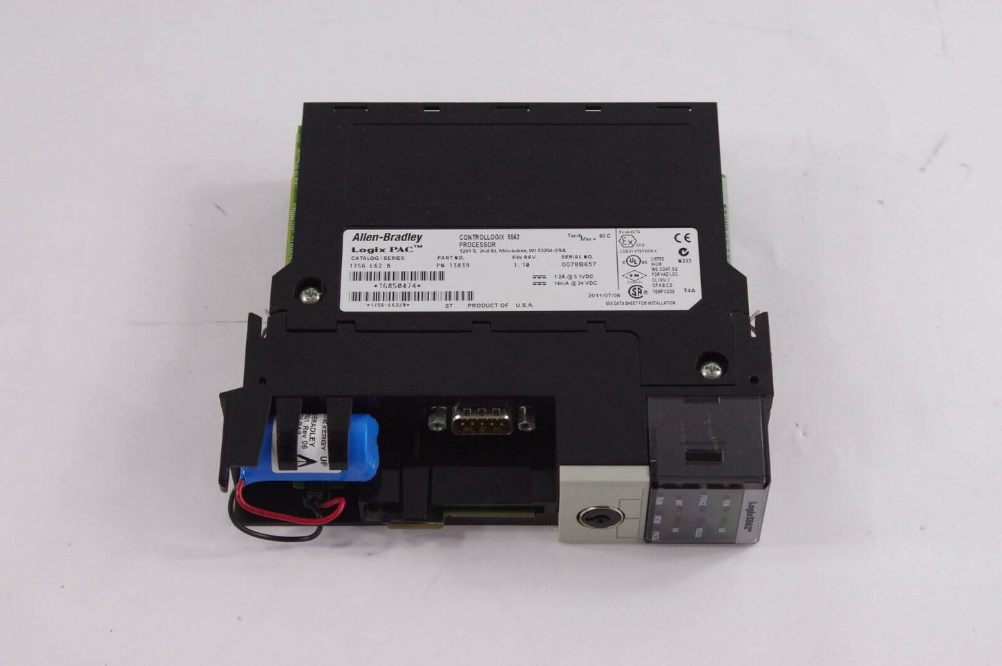 Allen Bradley ControlLogix 1756-L62 / 1756L62 Ser B ControlLogix 5562 Processor