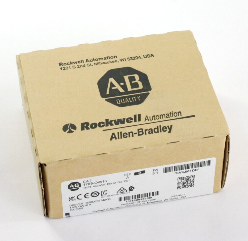 Allen Bradley 1769-OW16 Ser A CompactLogix Relay Output Module - Sealed Surplus