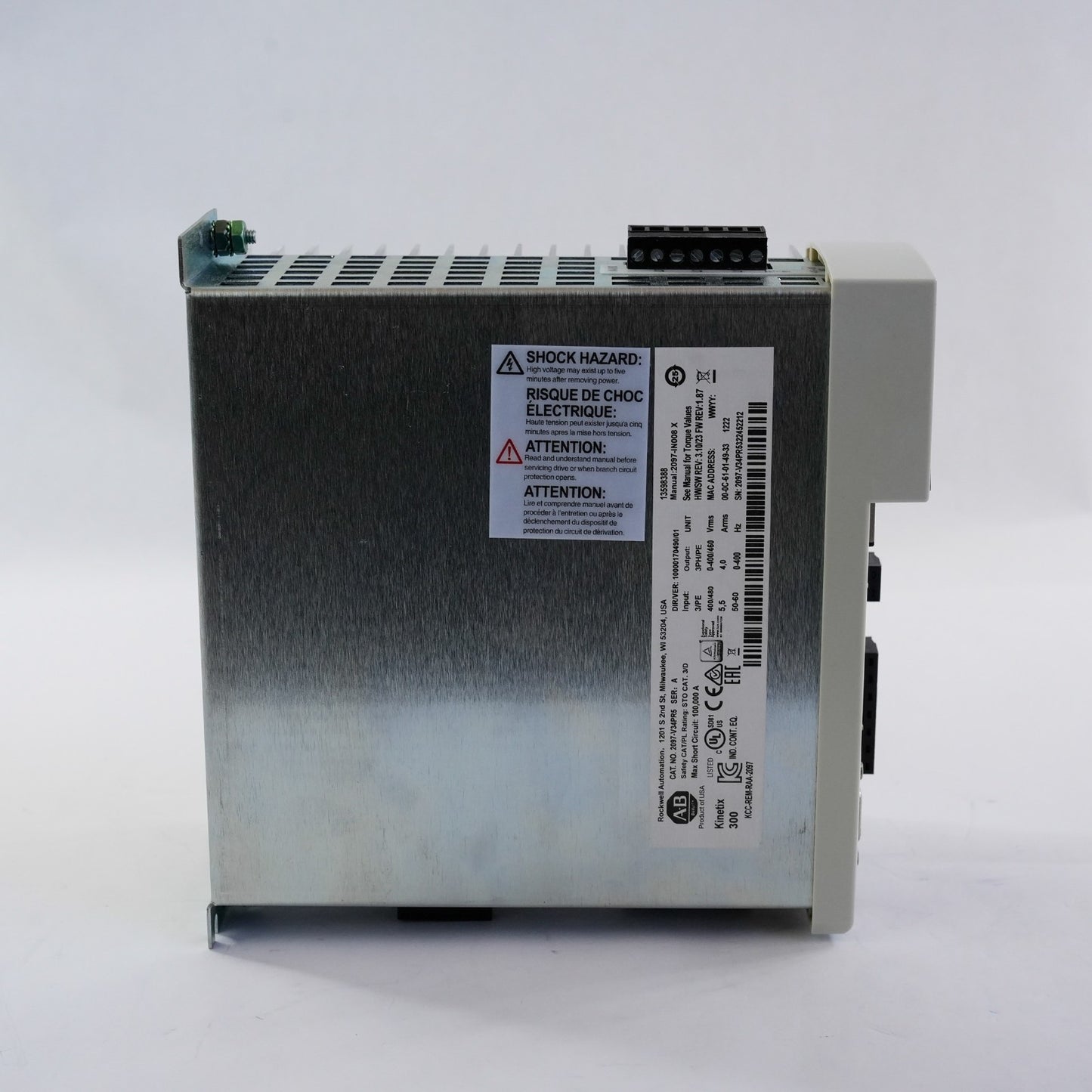 Allen Bradley 2097-V34PR5 Ser A Kinetix 300 Servo Drive 2097V34PR5