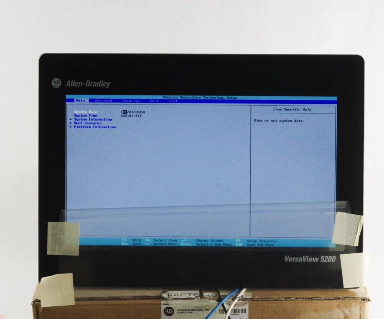 2021 Allen Bradley 6200T-15WA Ser A VersaView 5200 Panel Thin Client Screen