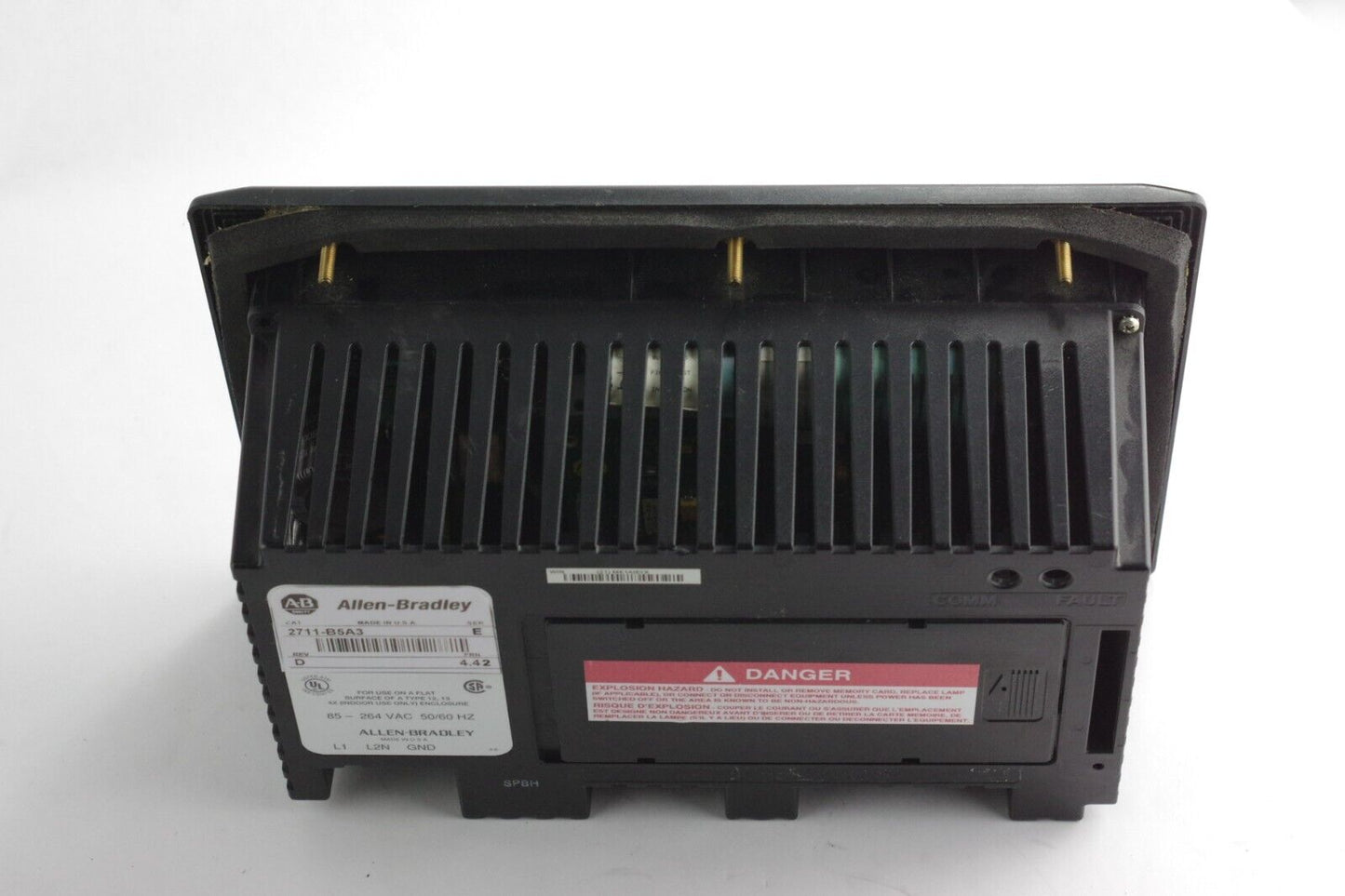 Allen Bradley 2711-B5A3 /E Rev D PanelView 550 Monochrome Touch/Keypad Terminal