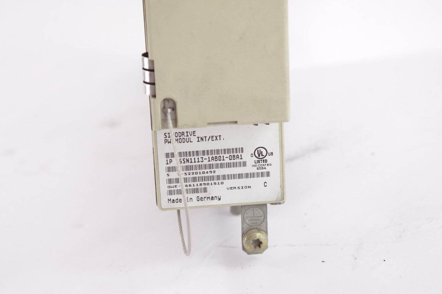 Siemens 6SN1113-1AB01-0BA1 / 6SN11131AB010BA1 Simodrive PW Module Int/Ext