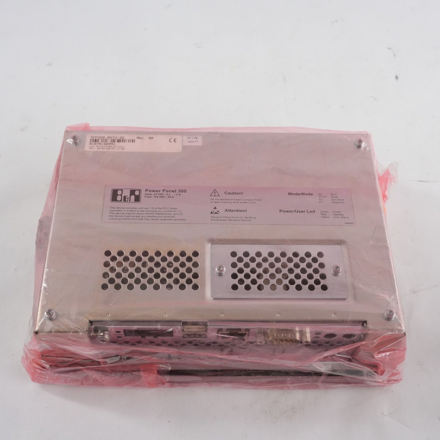B&R Automation 5PP320.0573-39 / 5PP320057339 Rev B0 Power Panel 300 Lightly Used