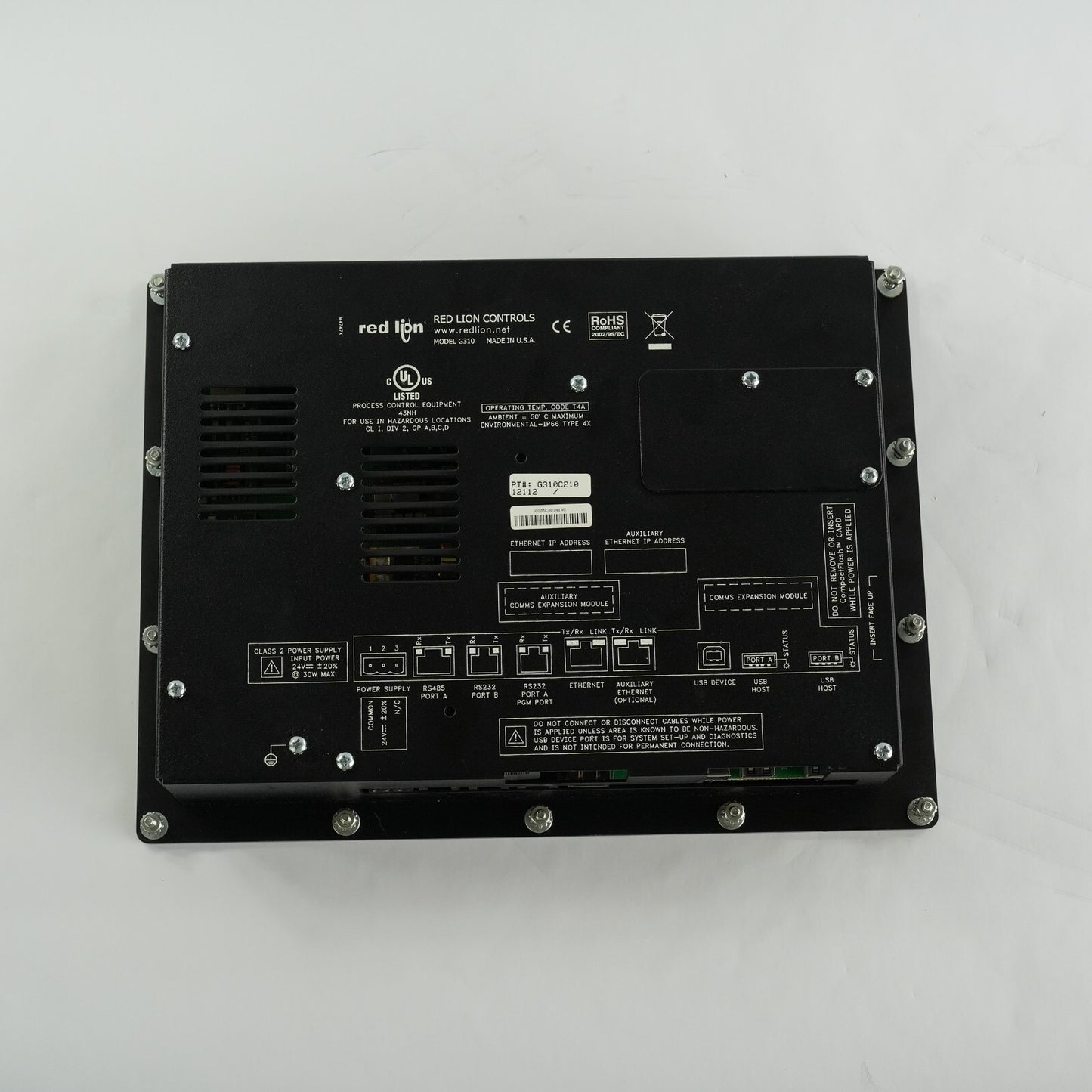 Red Lion G310C210 Operator Interface Control Panel G310