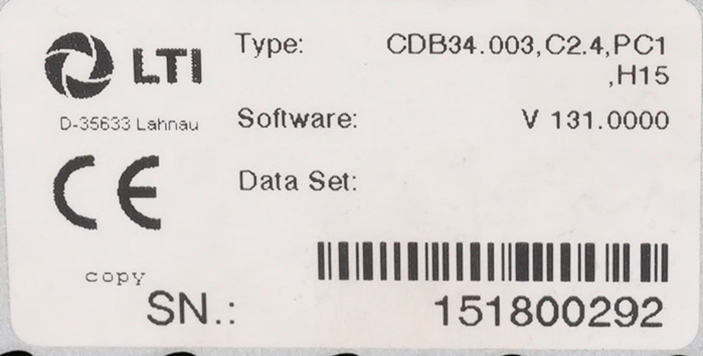 LTi CDB34.003,C2.4,PC1,H15 Servo Drive CDB34.003.C2.4.PC1.H15 CDB34