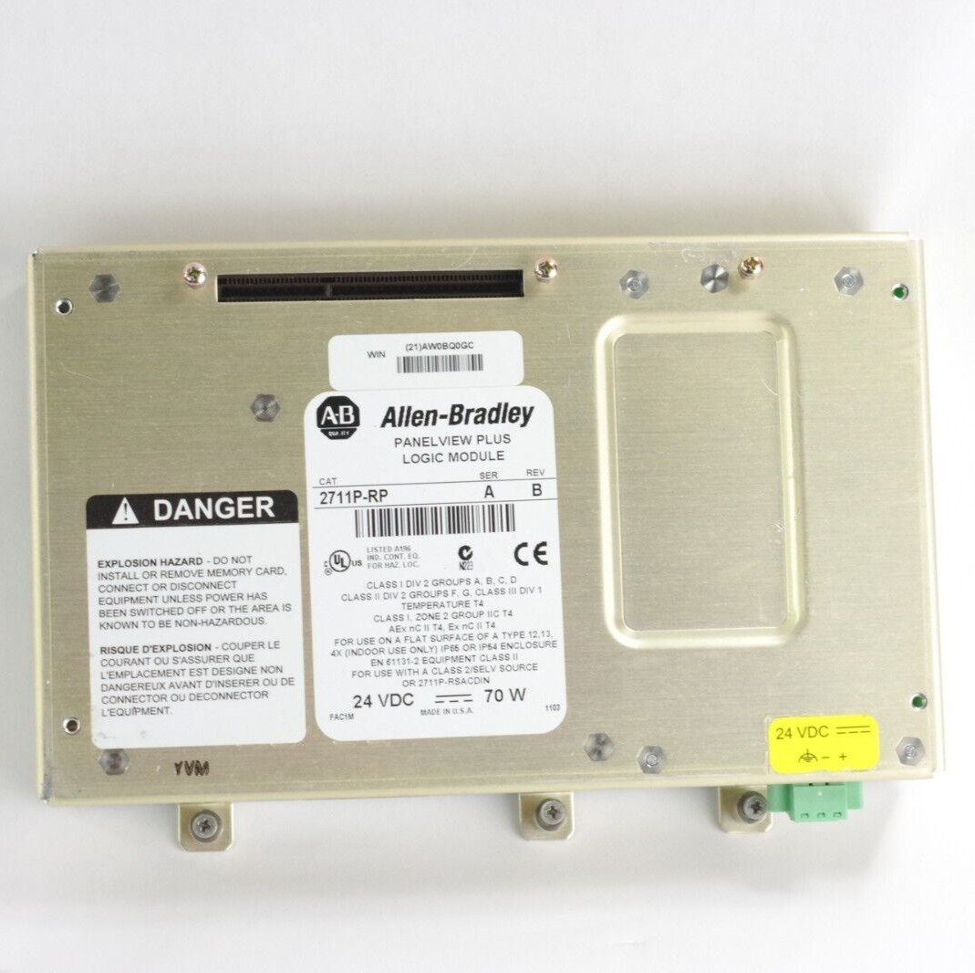 Allen Bradley 2711P-RP Ser A Rev B PanelView Plus Touchscreen Logic Module