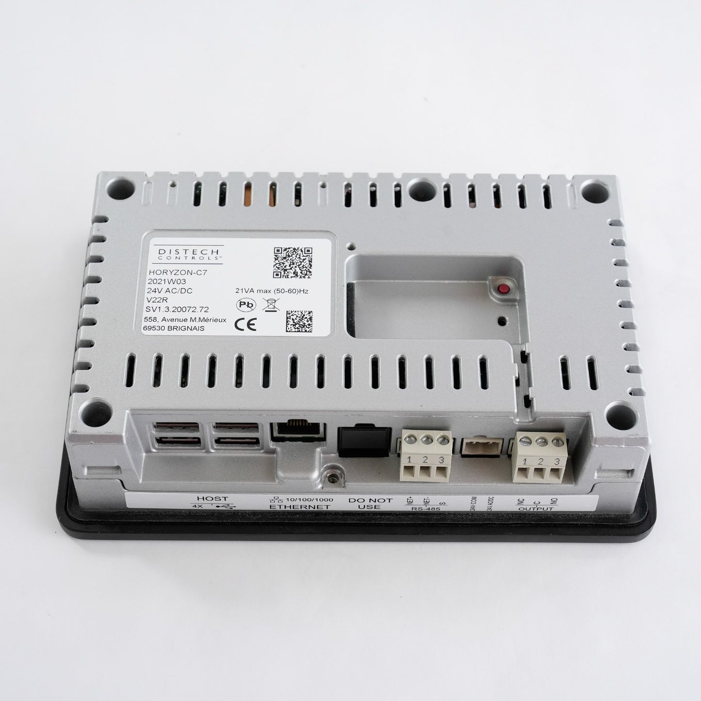 Distech Controls Horyzon C7 Touch Panel 2021W03 24 AC/DC V22R Horyzon-C7