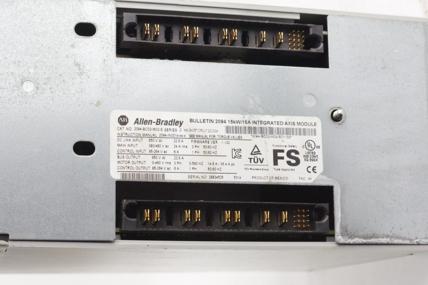 Allen-Bradley 2094-BC02-M02-S / 2094-BC02-MO2-S Ser C Kinetix 6000 Axis Module