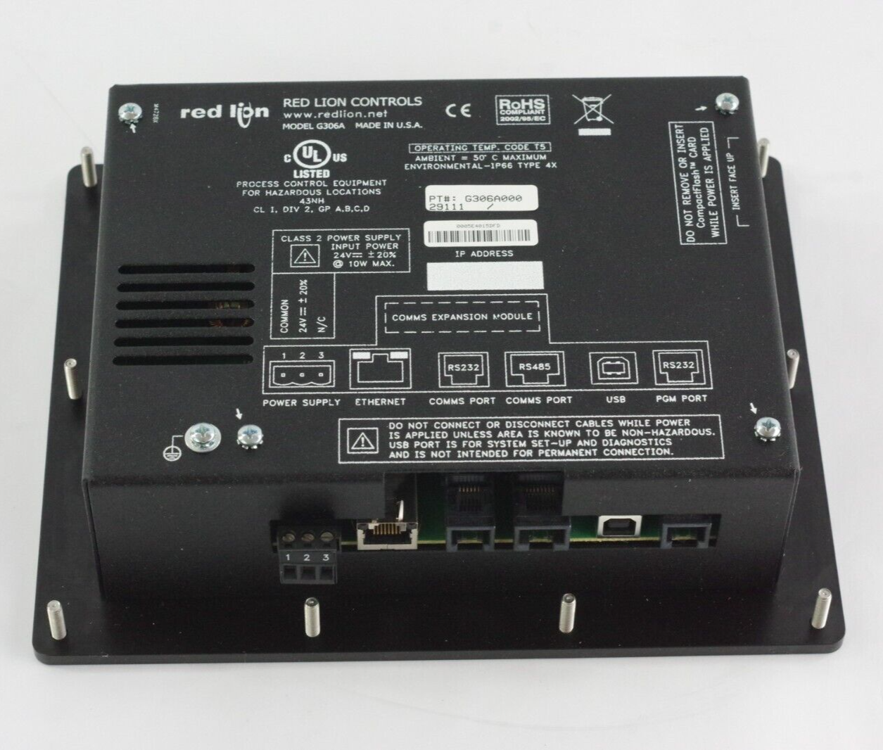 Red Lion Controls G306A / G306A000 Operator Interface Panel - Refurbished