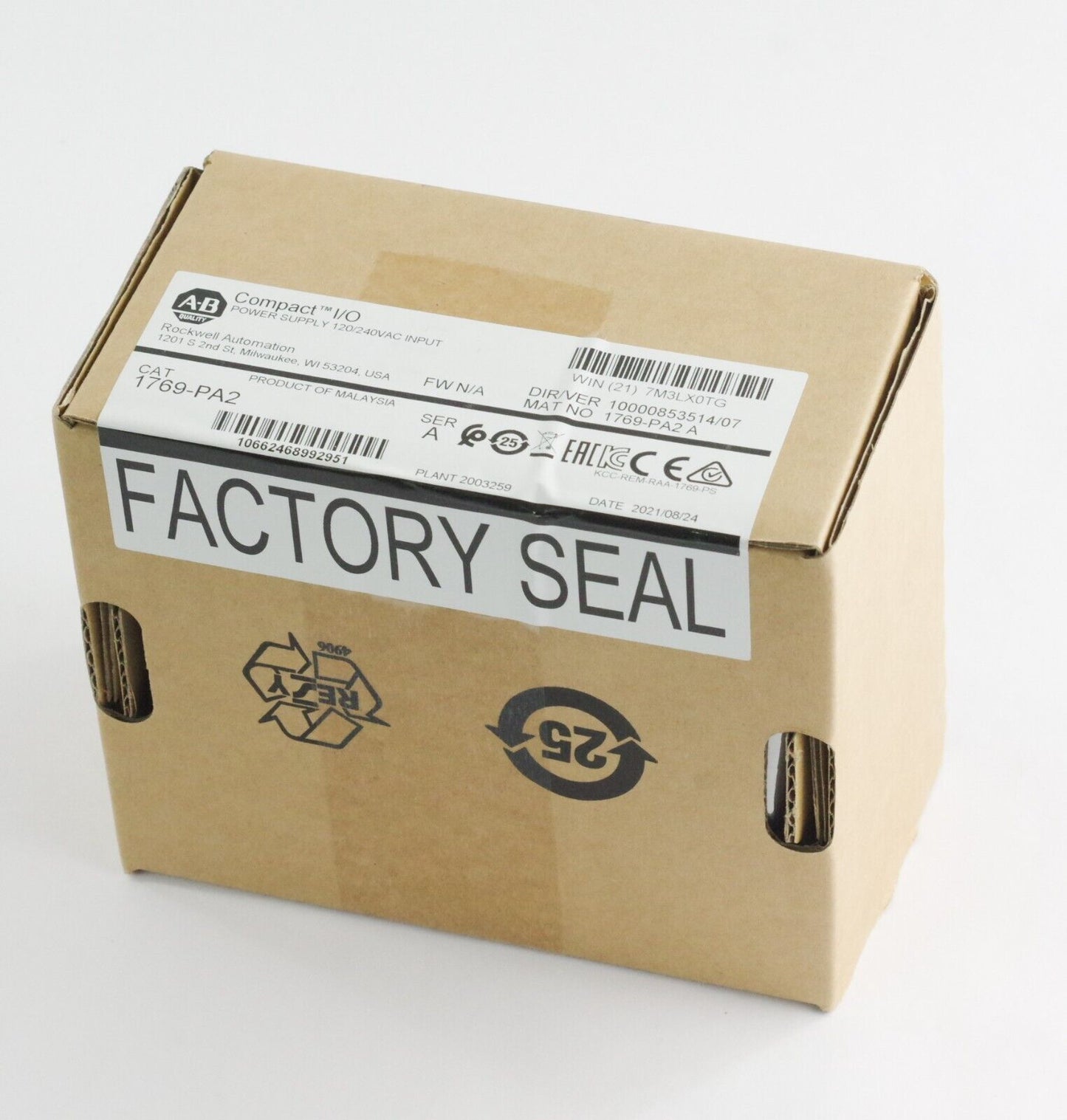 Allen Bradley 1769-PA2 Ser A Power Supply 1769PA2 Sealed Surplus