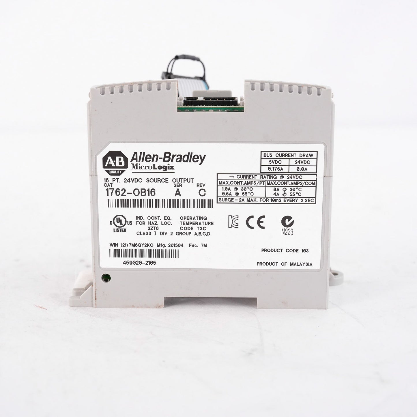 Allen Bradley 1762-OB16 /A MicroLogix 16 Point Source Output Module 1762OB16