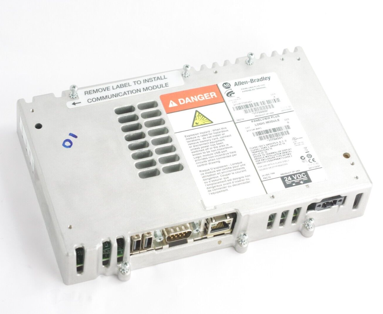 2011 Allen Bradley 2711P-RP1 Ser G Panelview 1000 Logic Module 2711PRP1 /G