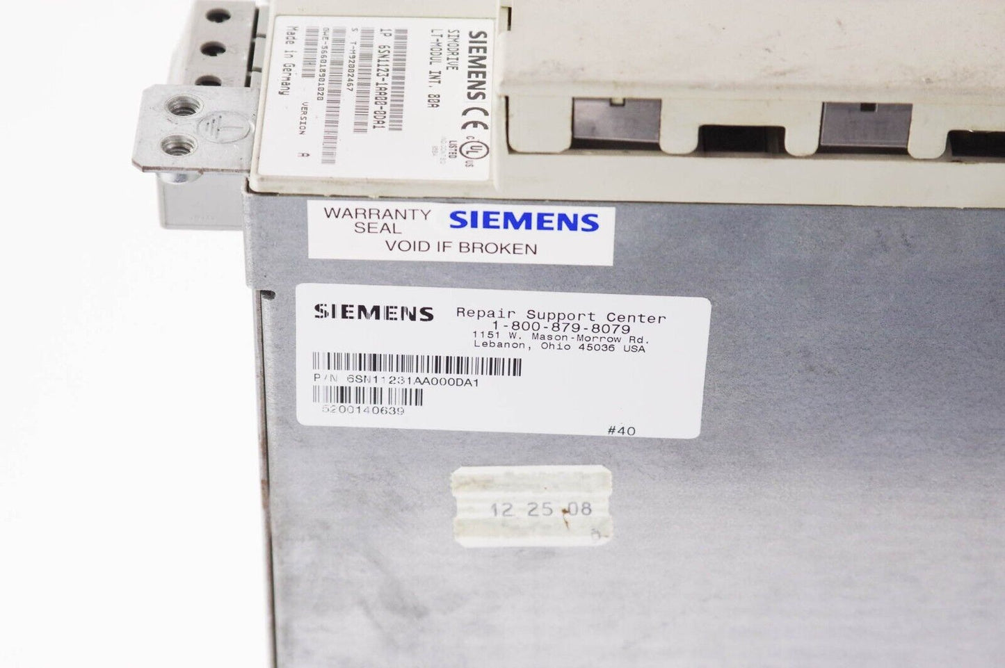 Siemens 6SN1123-1AA00-0DA1 / 6SN11231AA000DA1 Ser A SIMODRIVE LT-MODUL INT. 80A