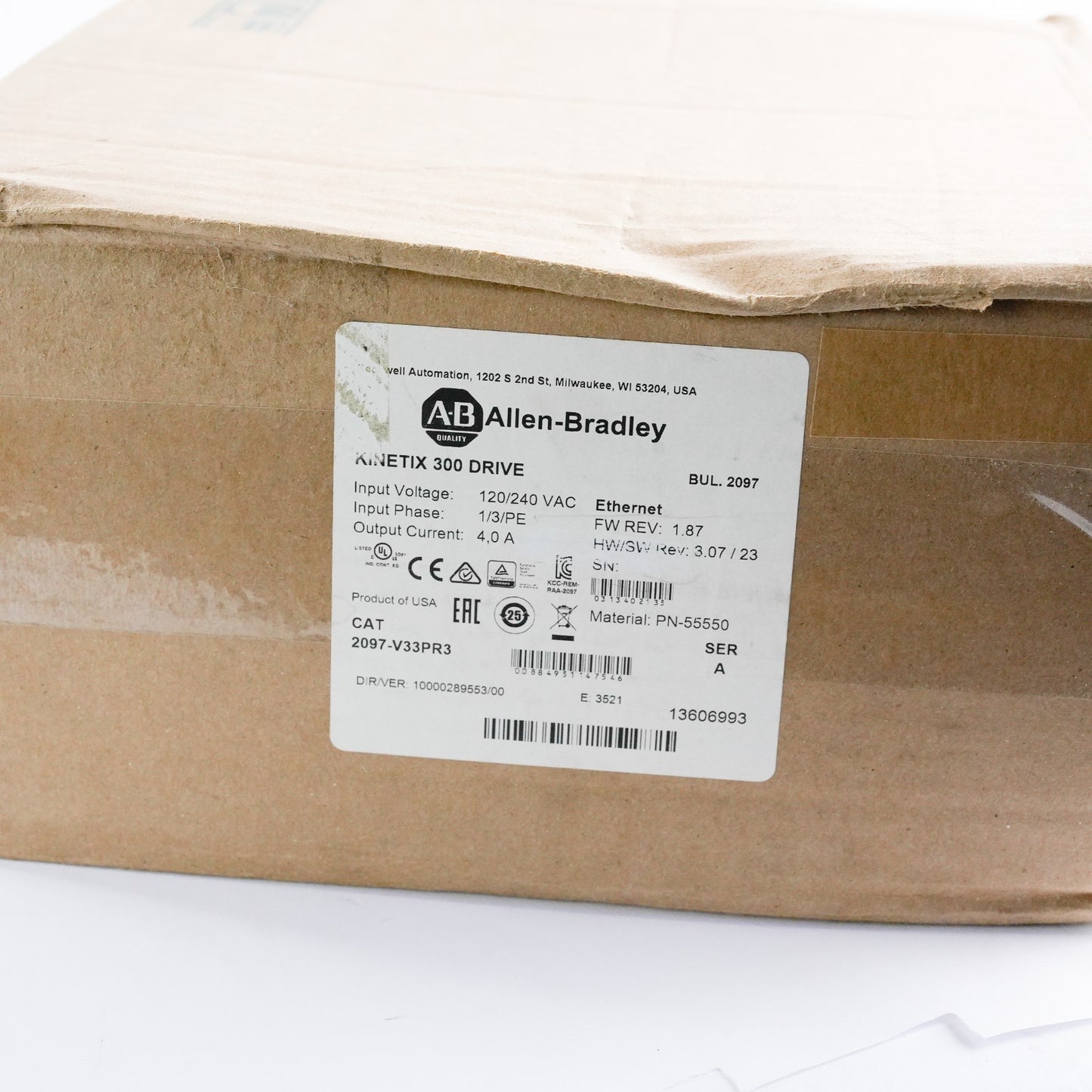 Allen Bradley 2097-V33PR3 /A Kinetix 300 Servo Drive 2097V33PR3 - Sealed Surplus