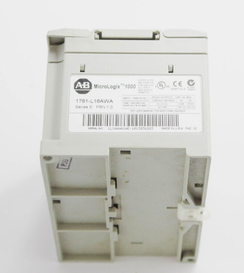 Allen-Bradley 1761-L16AWA / 1761L16AWA Ser E MicroLogix 1000 PLC Controller 120V