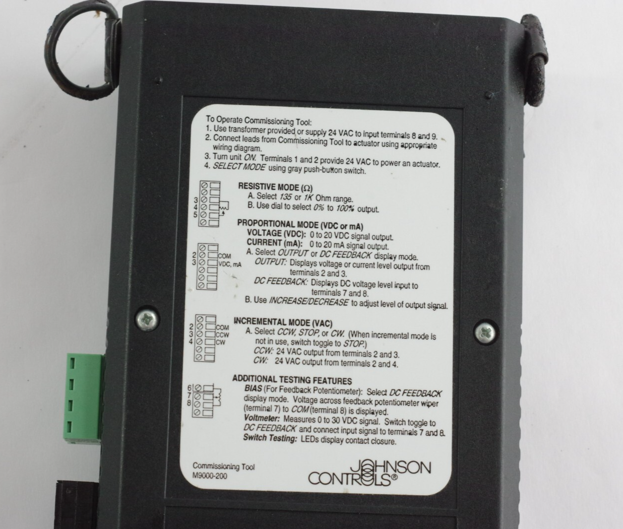Johnson Controls M9000-200 Test Tool Multi Function Signal Generator 4-20ma 0-10