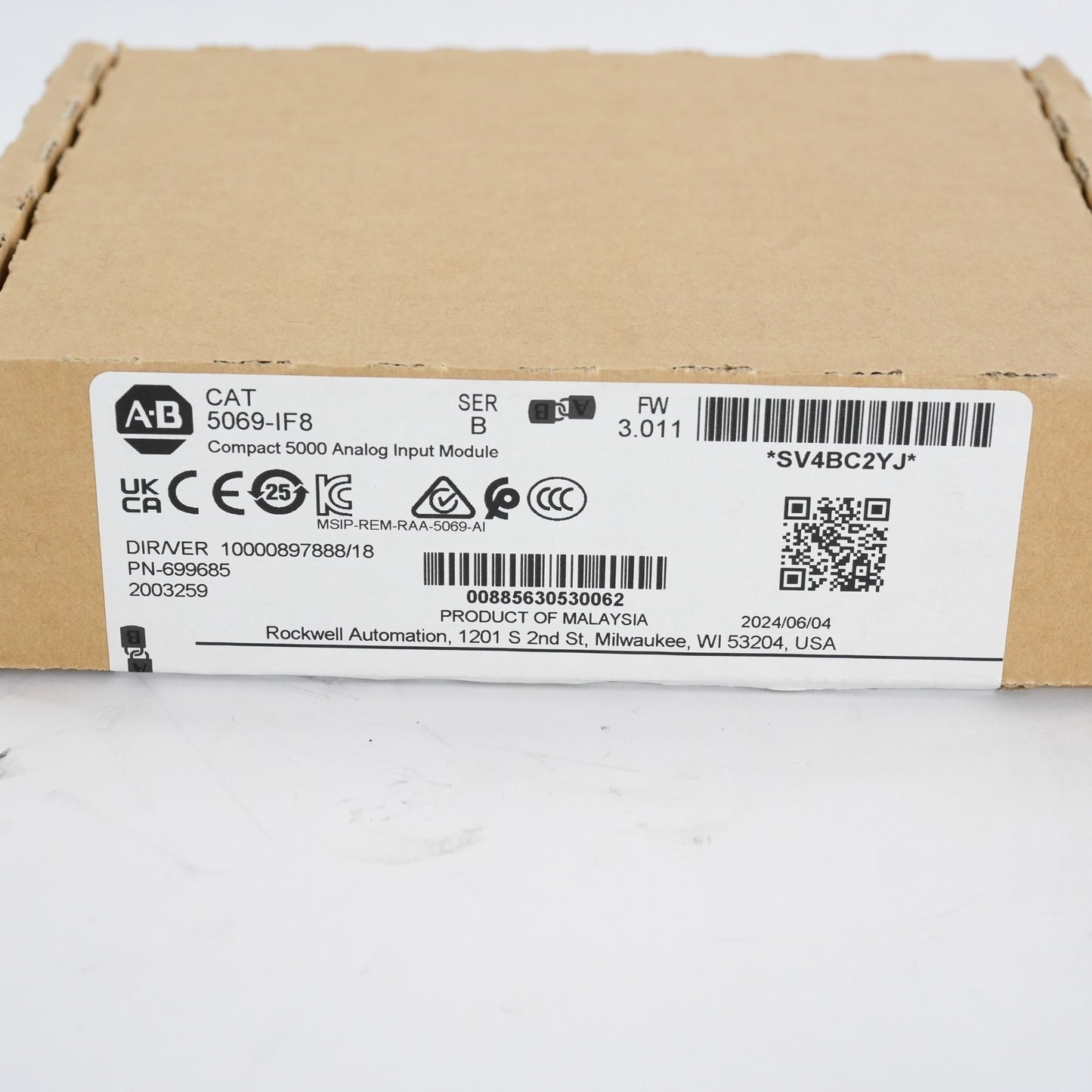 Allen Bradley 5069-IF8 /B Compact I/O 8-Ch Analog Input Module - Open Box