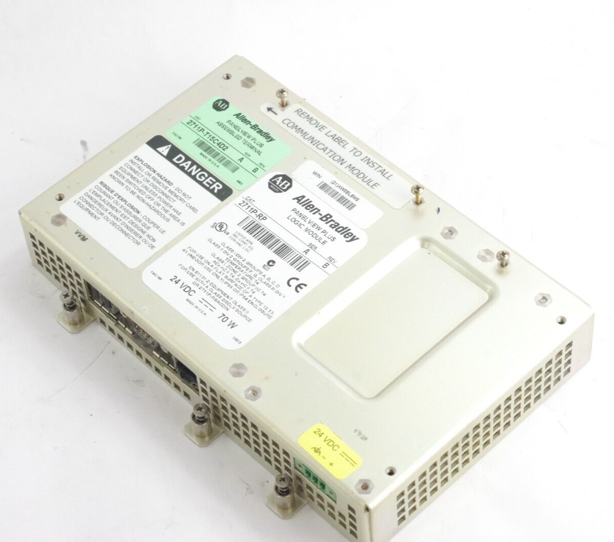 Allen Bradley 2711P-RP1 Ser A Rev B Panelview 1000 Logic Module 2711PRP1 /A