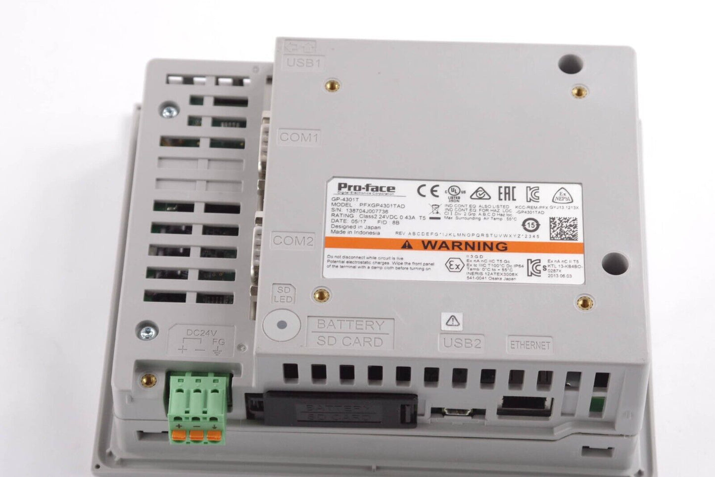 Pro-face GP-4301T / GP4301T / PFXGP4301TAD 5.7 inch Touchscreen HMI