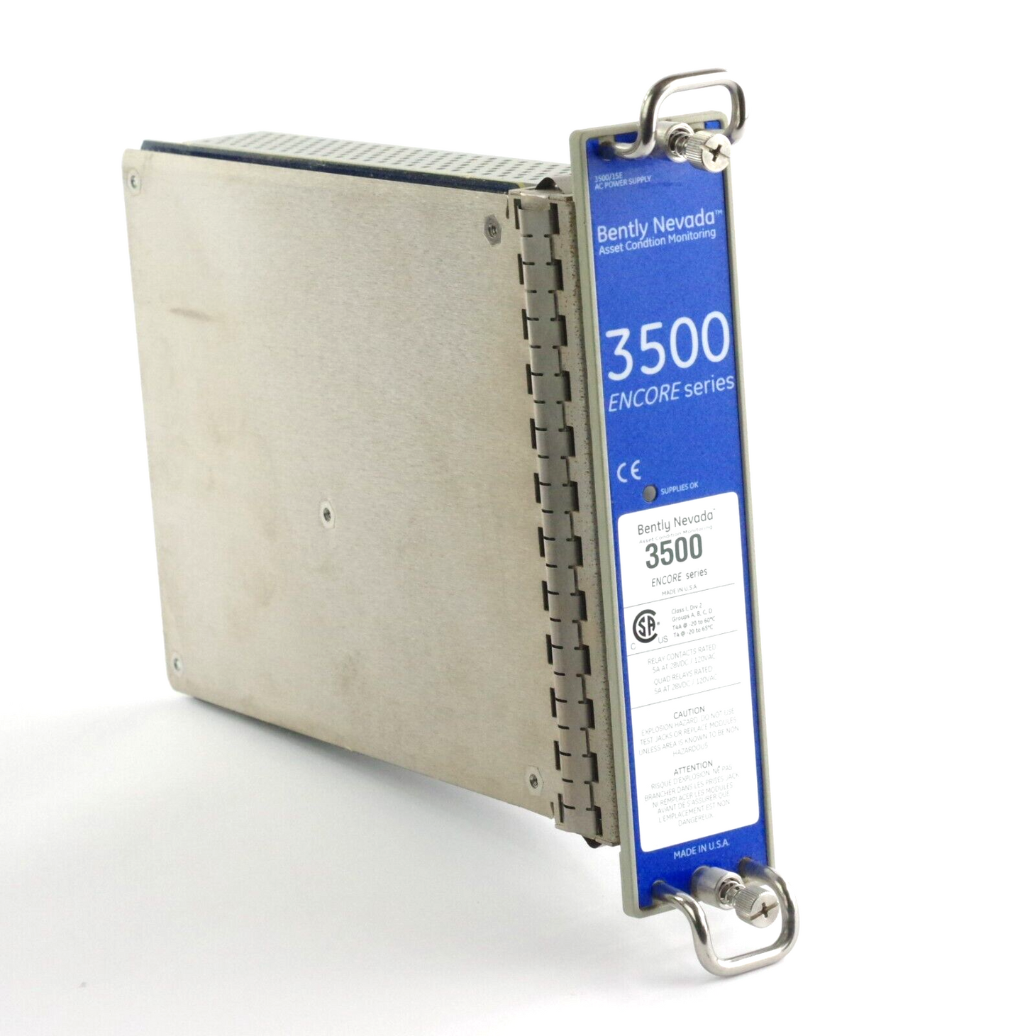 Bentley Nevada 3500/15E AC Power Supply Encore Series 3500 / 15E