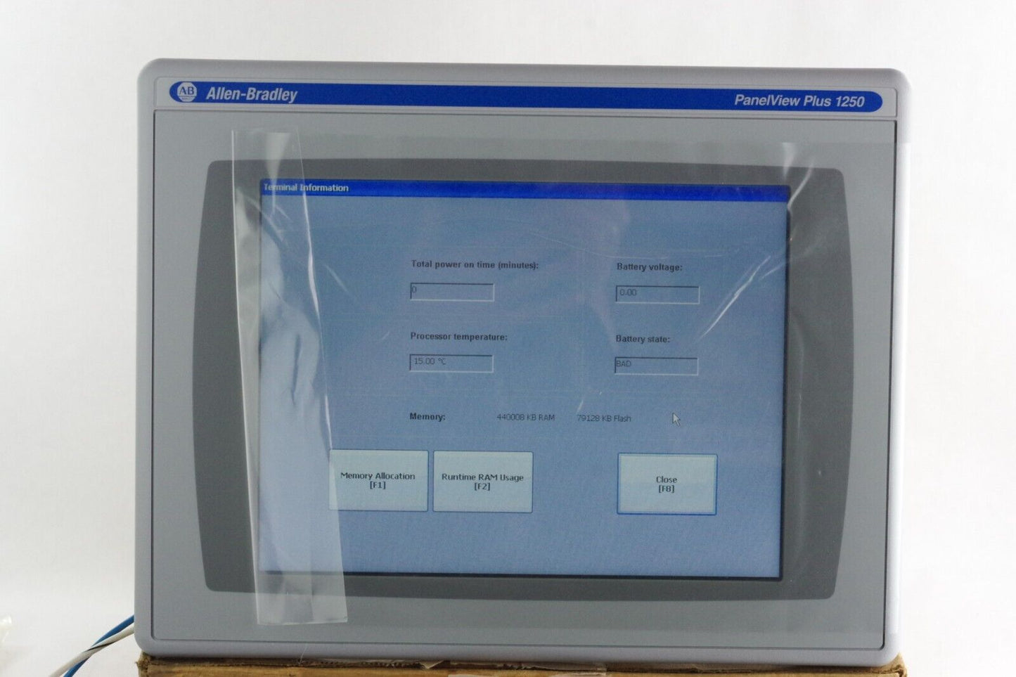 Allen Bradley 2711P-T12C4D8 /A PanelView Plus 6 1250 / 2711P-RP8D Logic + RDT12C
