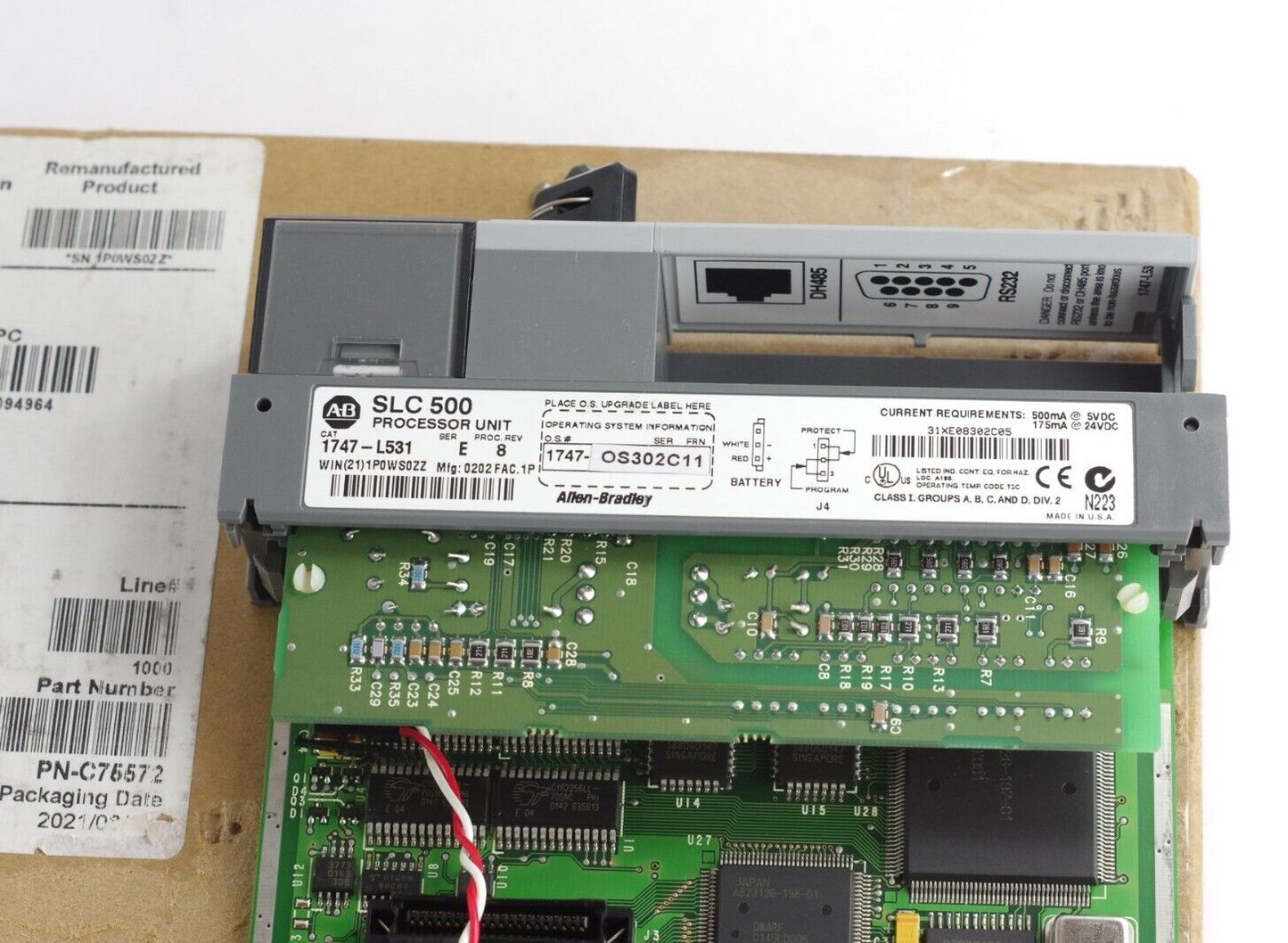 Allen Bradley 1747-L531 /E Processor Module 1747L531 AB Remanufactured (Genuine)