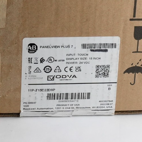 Allen Bradley 2711P-T15C22D9P /B PanelView Plus 7 15" - 0 Runtime / Blemished