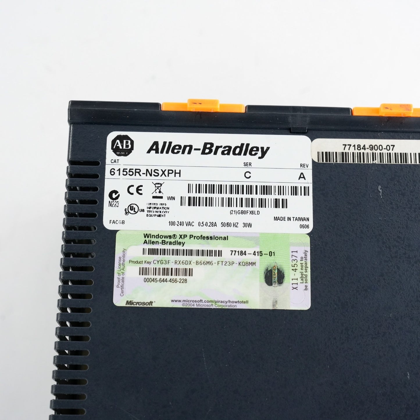 Allen BradIey 6155R-NSXPH /C Rev A VersaView 200R Industrial Computer 6155RNSXPH