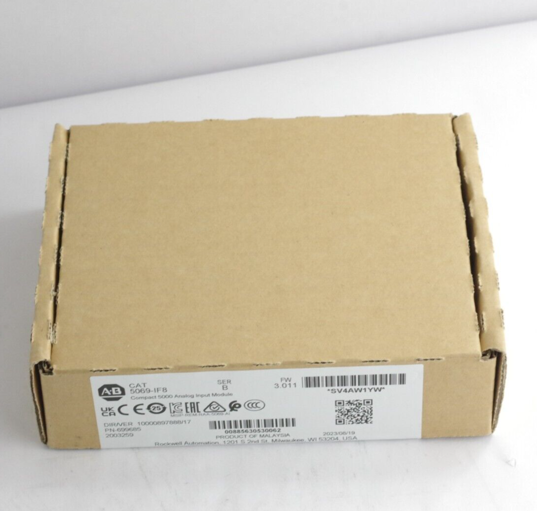 Allen Bradley 5069-IF8 Ser A Compact 5000 Analog Input Module 8-Ch 2023 Sealed