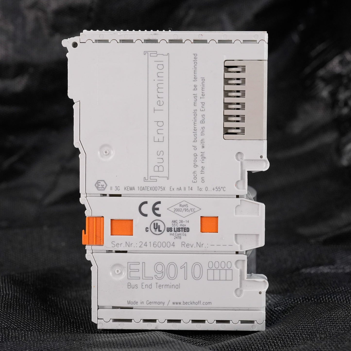 Beckhoff EL9010 EtherCAT Bus End Terminal Cap Cover Plate Module