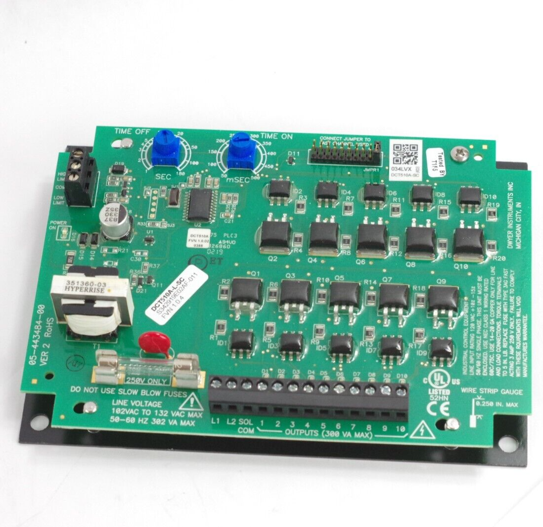 Dwyer DCT510A - Open Box - Series DCT500A Low Cost Timer Controller, 10 Channel