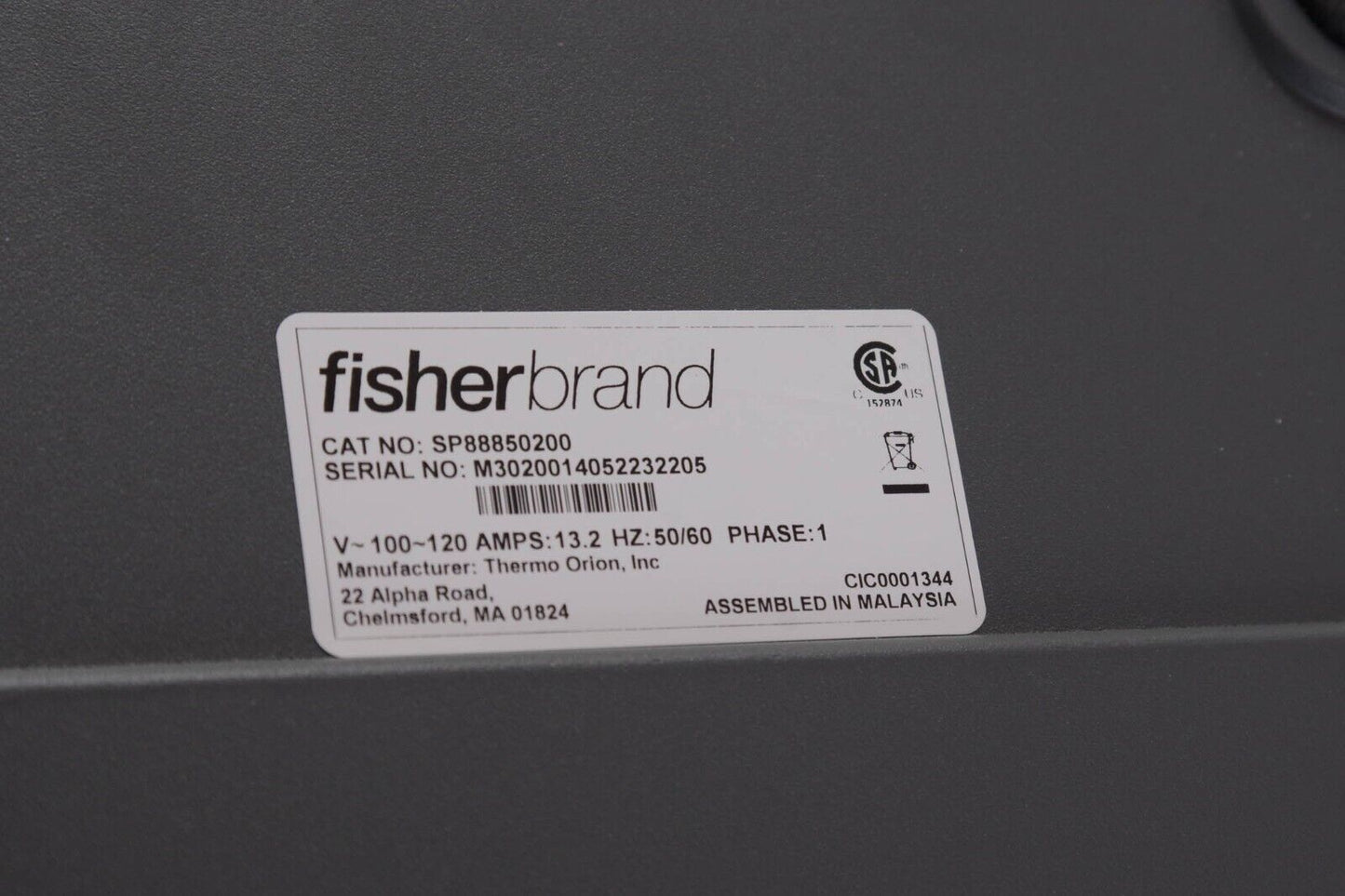 Fisher Scientific SP88850200 Isotemp 10'' Stirring Hotplat - For Parts or Repair