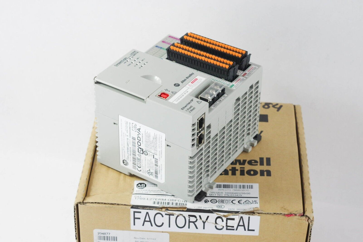 2020 Allen Bradley 1769-L27ERM-QBFC1B CompactLogix I/O Controller Ser A + ECR