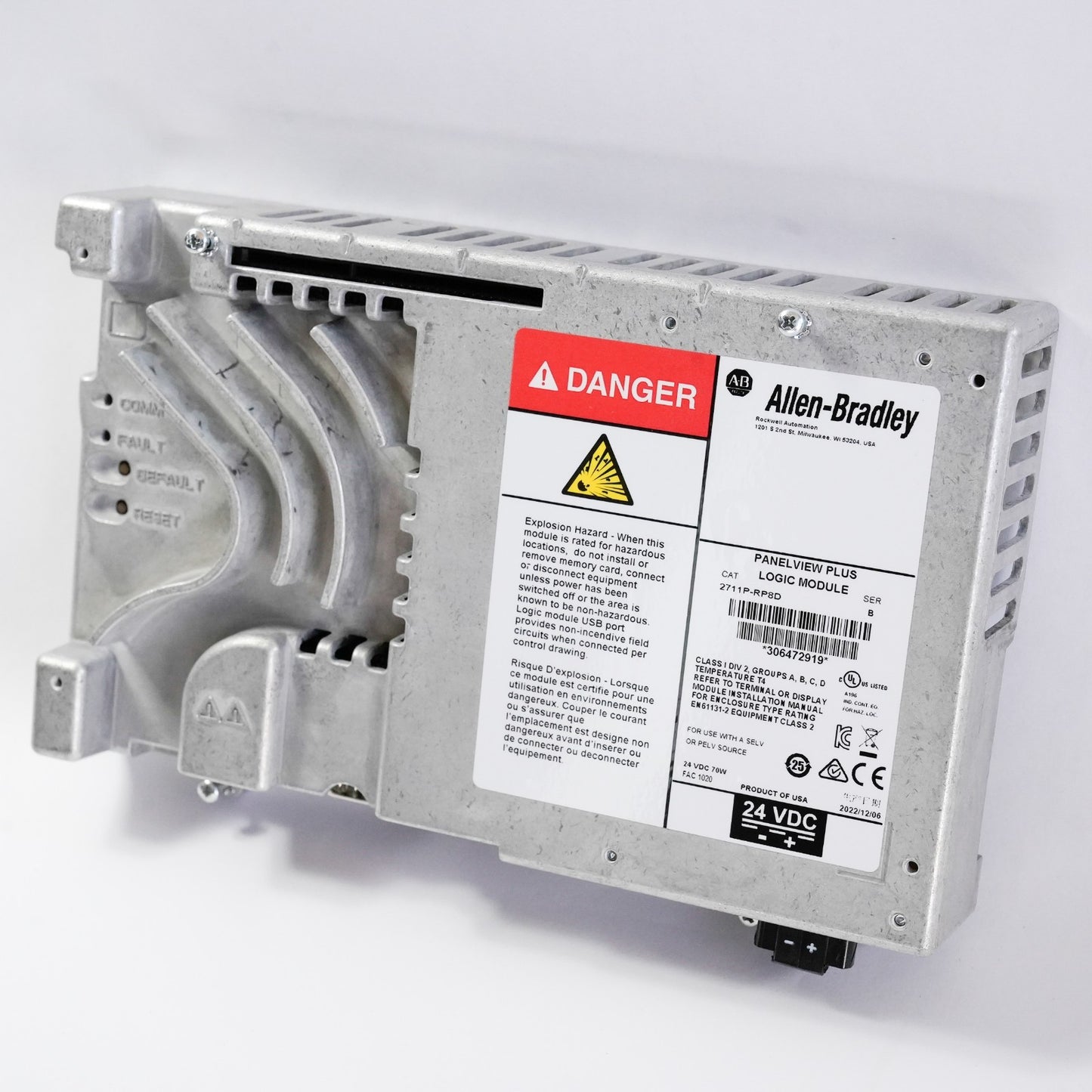 Allen Bradley 2711P-RP8D /B PanelView Plus Logic Module 2022 - Refurbished