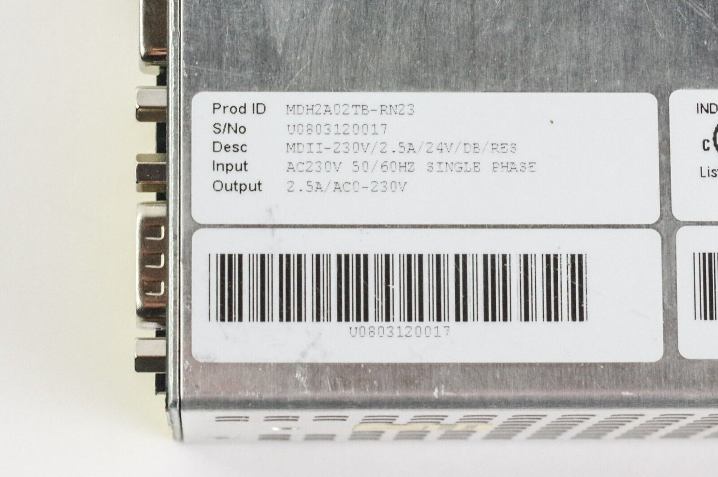 Baldor MDH2A02TB-RN23 Servo Drive Mintdrive 2.5A 230V ACMDH2A02TBRN23