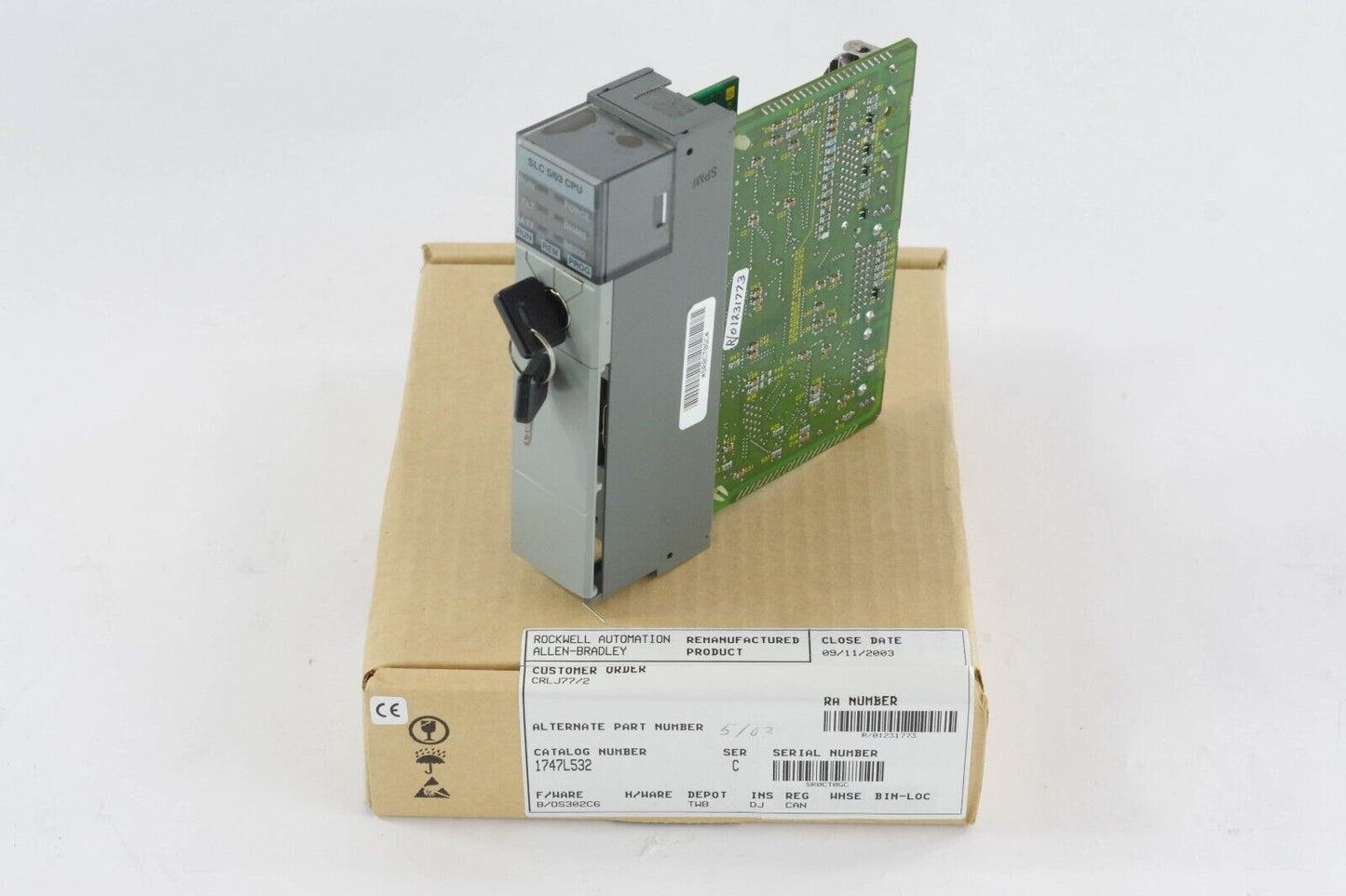 Allen-Bradley 1747-L532 SLC 500 5/03 CPU Processor Unit Ser C - REMANUFACTURED