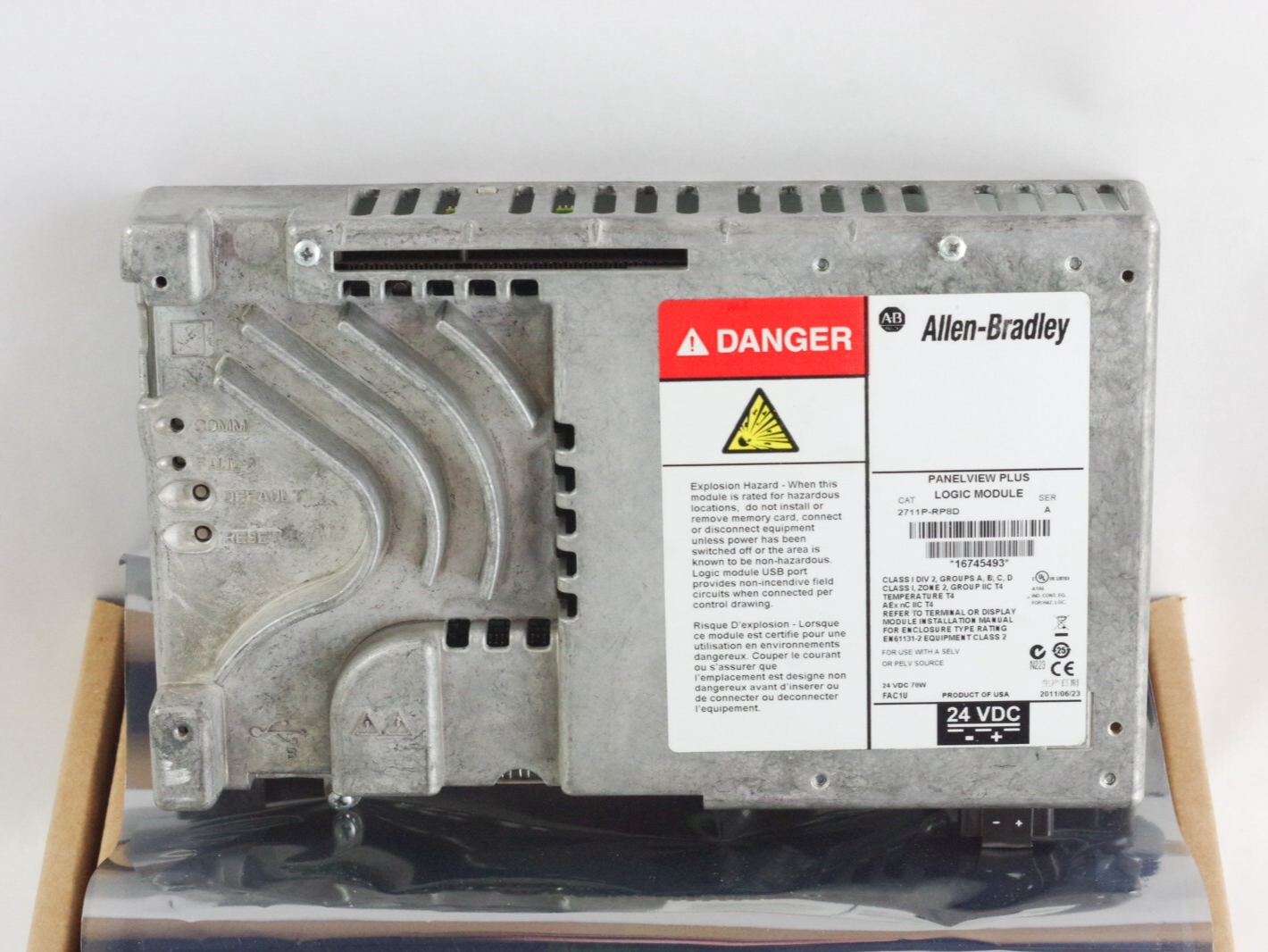 Allen Bradley 2711P-RP8D /A PanelView Plus Logic Module - New Installed