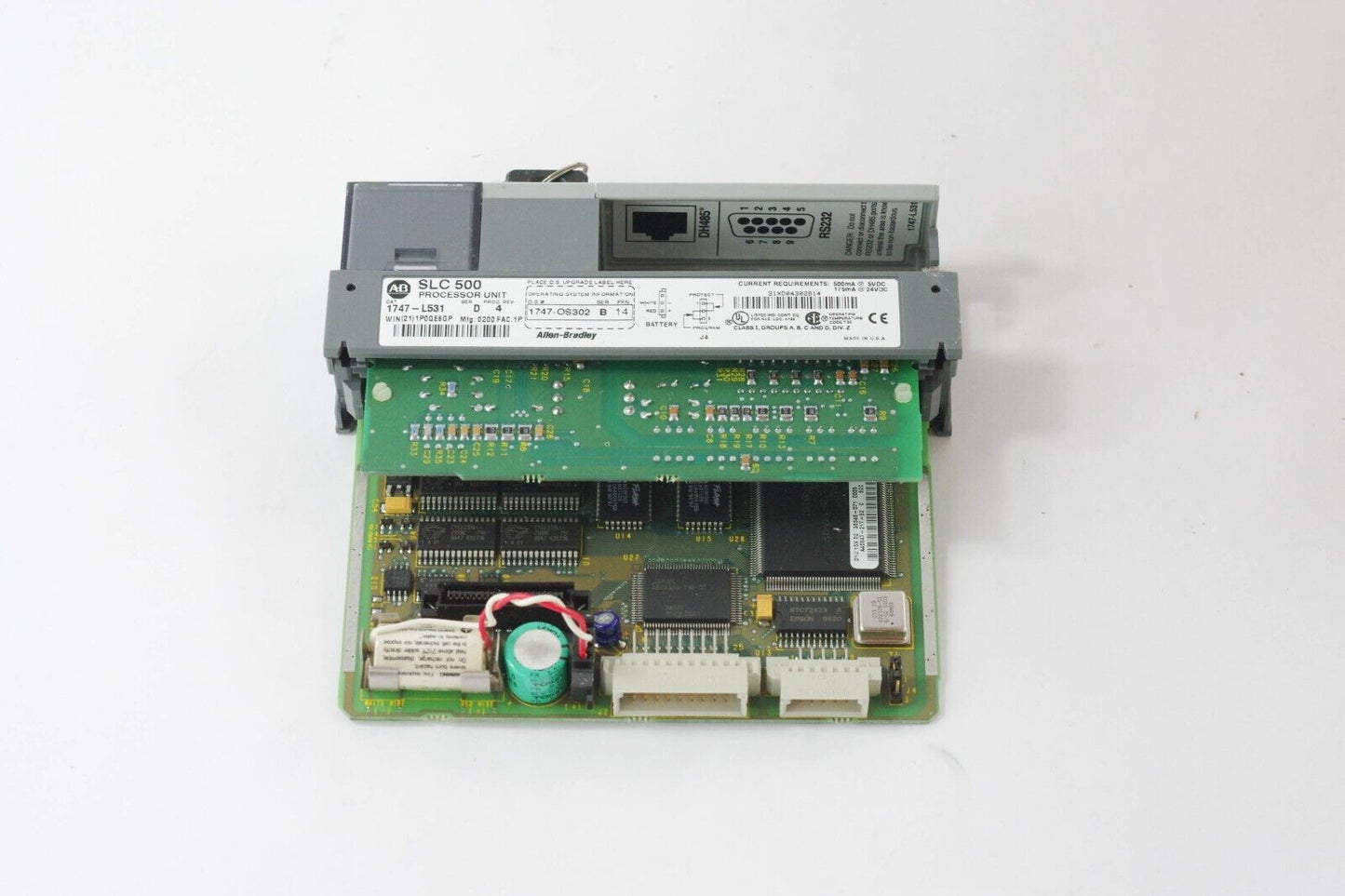 ALLEN-BRADLEY 1747-L531 SER D PROC REV 4 CPU PROCESSOR 5/03