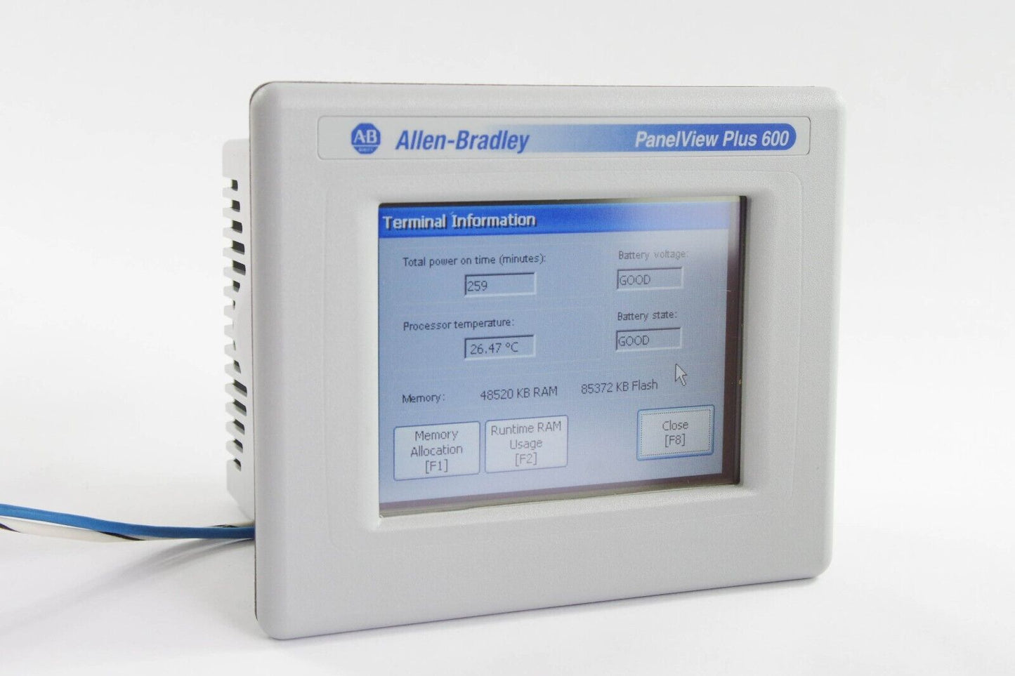 Allen Bradley 2711P-T6C20D / 2711PT6C20D Ser C PanelView Plus 600 1 Yr Warranty