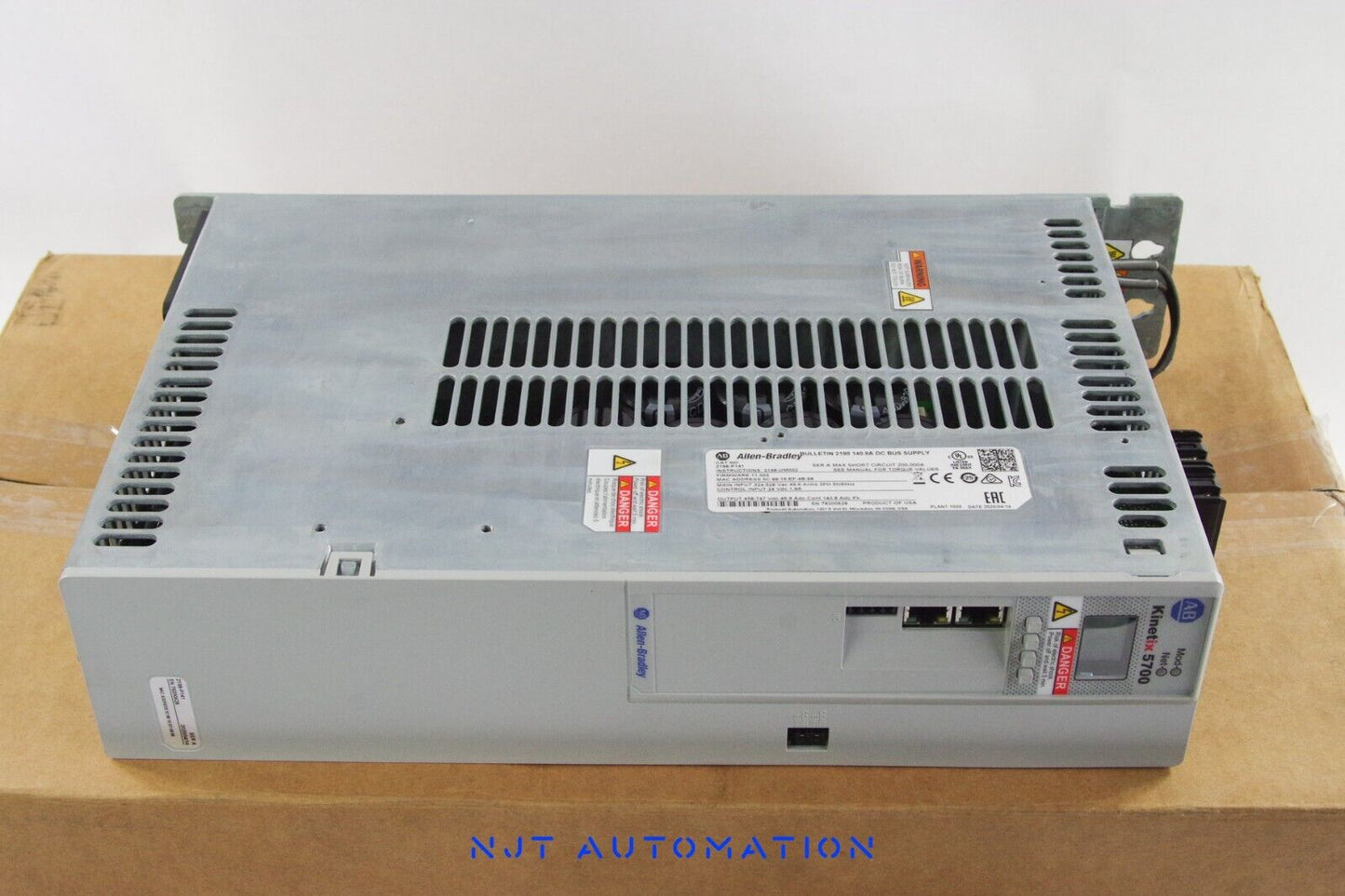 2020 Allen Bradley 2198-P141 Ser A Kinetix 5700 31kW DC Bus Power Supply - Open