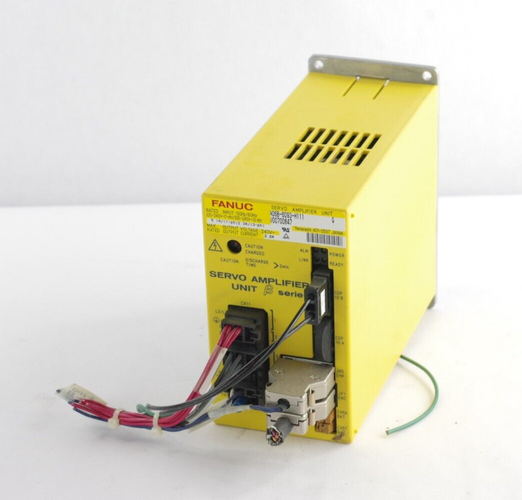 Fanuc A06B-6093-H111 Ser G Servo Amplifier Unit Output 240VAC 3.2A