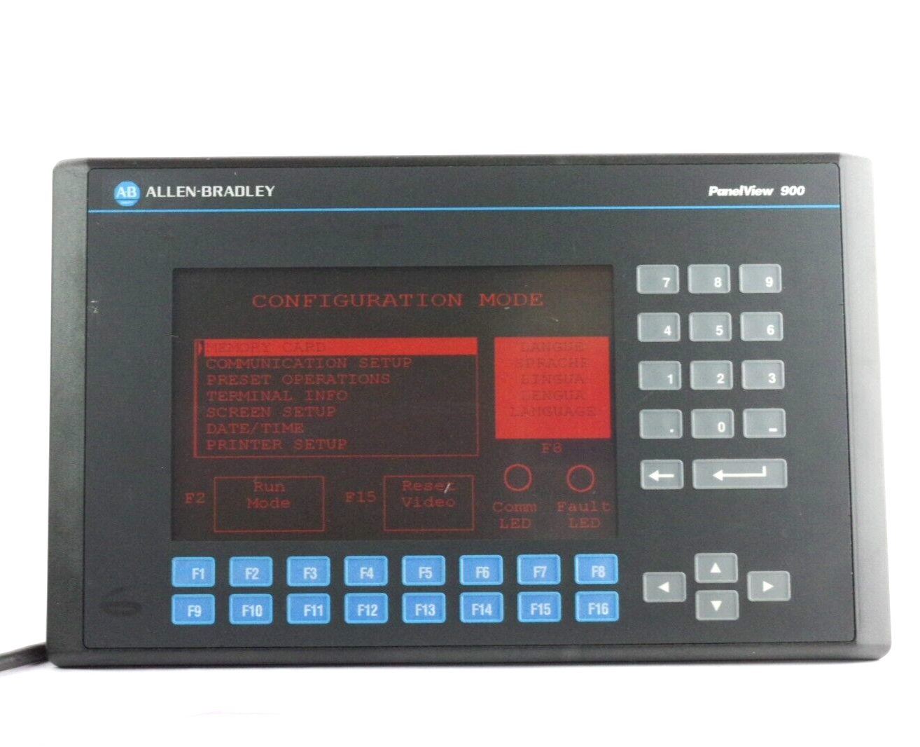 Allen Bradley 2711-K9A1 Series B Rev C FRN 1.01 Panelview 900 Terminal