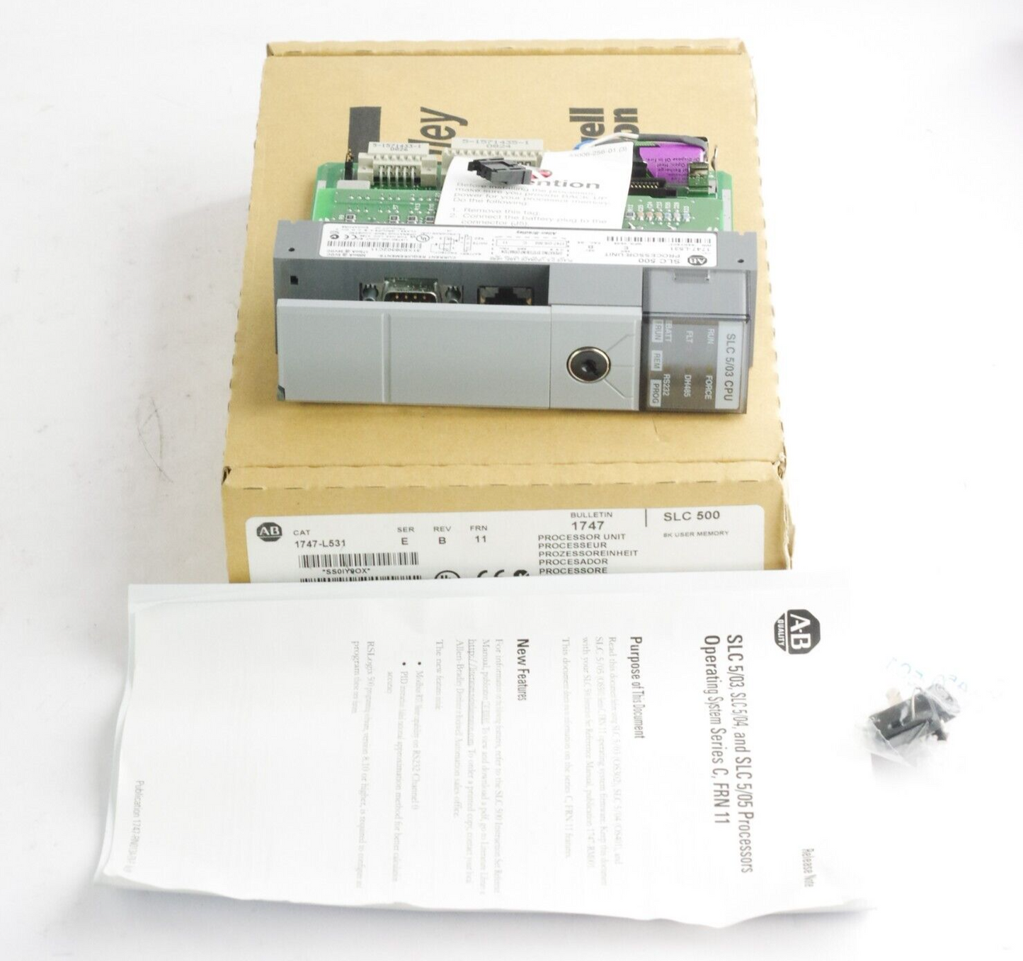 Allen Bradley 1747-L531 Ser E SLC 500 5/03 CPU Processor Unit - Open Box
