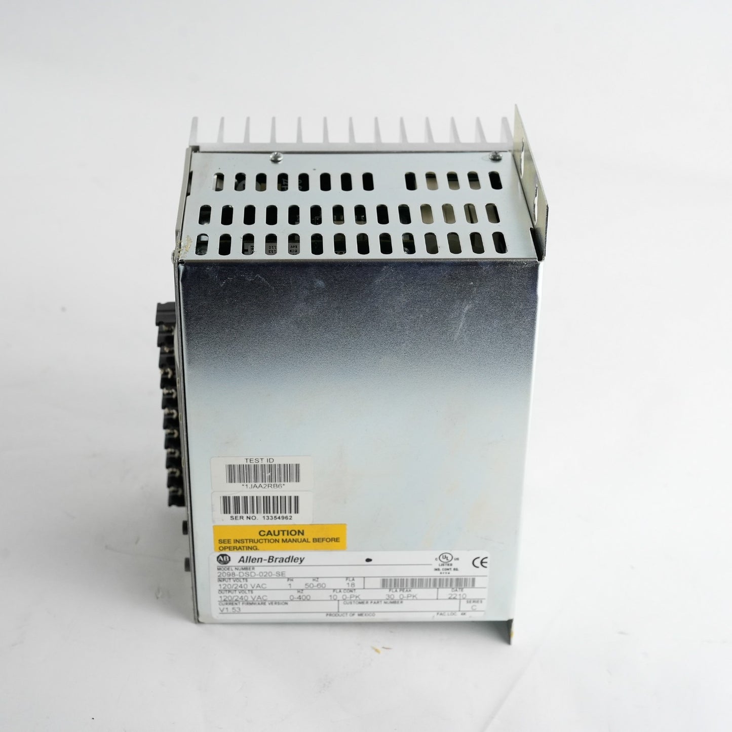 Allen Bradley Ultra 3000 2098-DSD-020-SE Ser C Servo Drive 100-240 VAC 10-30 AMP