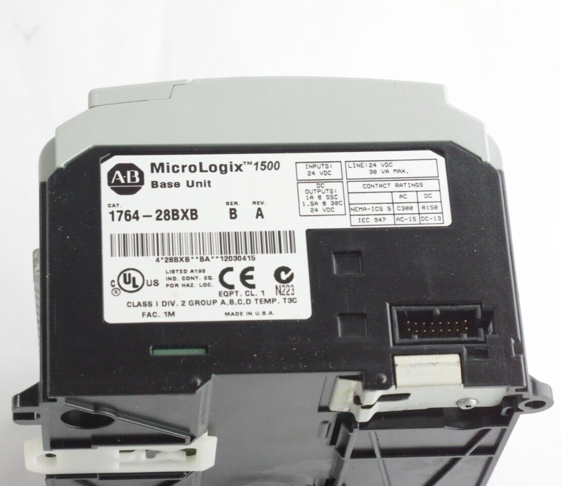 Allen Bradley 1764-28BXB Ser B Rev A MicoLogix 1500 Base Unit