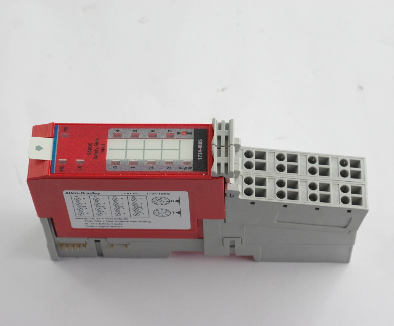 Allen Bradley 1734-IB8S POINT Guard I/O Safety Module W/ 2x 1734-TOPS Series B