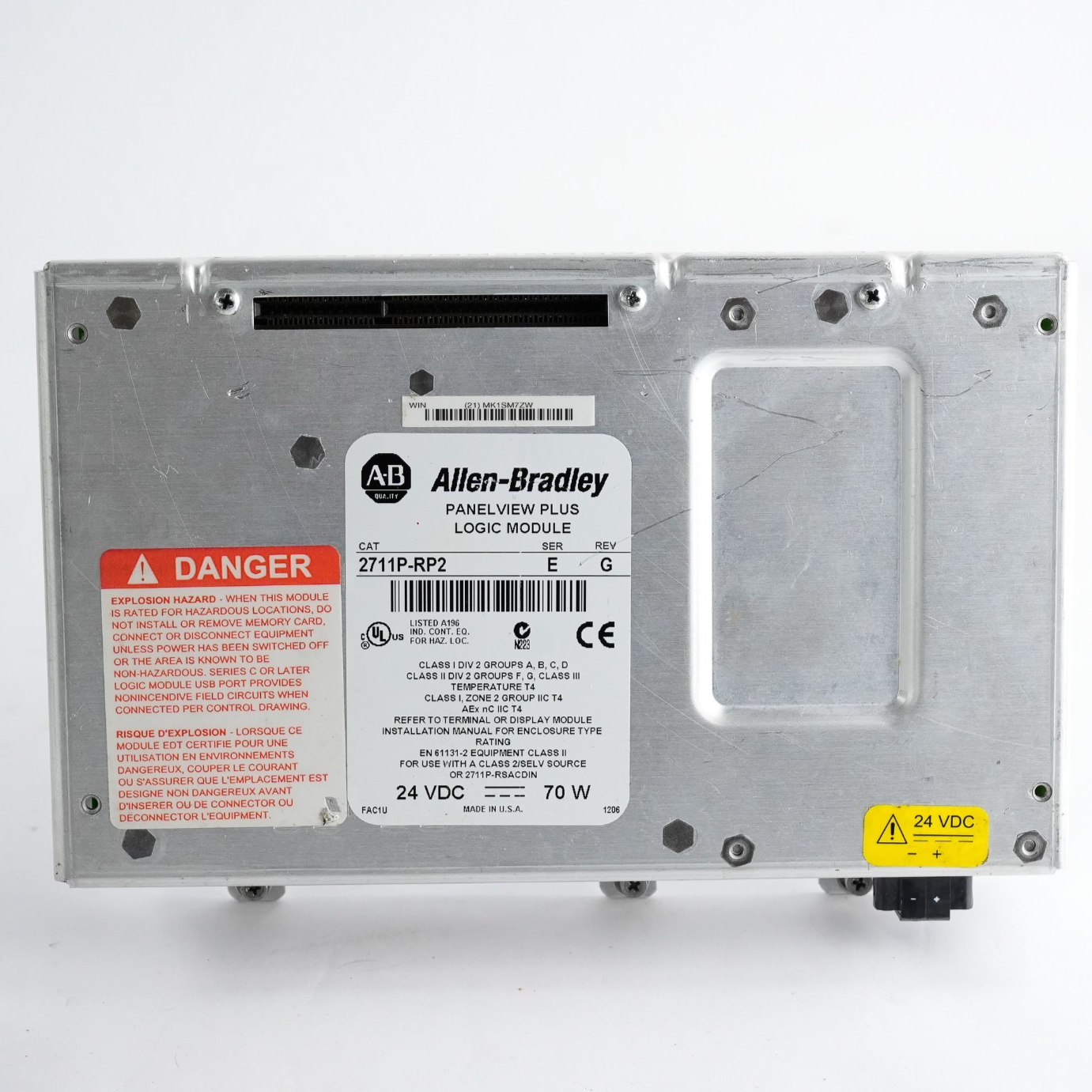 Allen Bradley 2711P-RP2 /E Rev G Panelview Plus Logic Module 2711PRP2