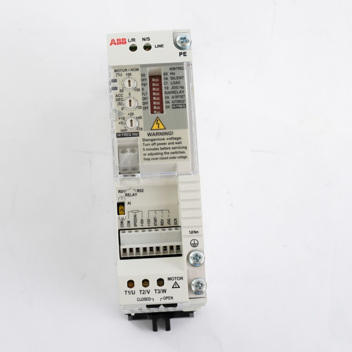 ABB ACS50-01N-02A2-1 110-120V 6.9A 50/60Hz 0.37Kw 1/2HP